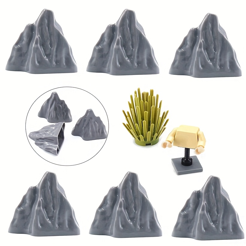 3pcs/6pcs Building Block Forest Landscape Additions