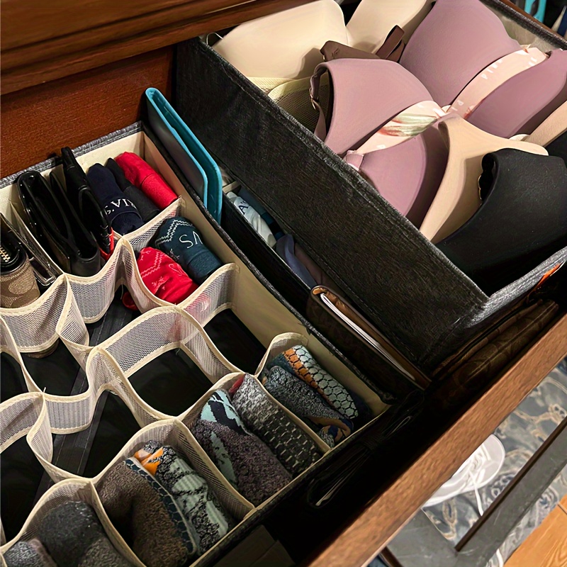 Cajón de almacenamiento plegable para ropa interior, organizador