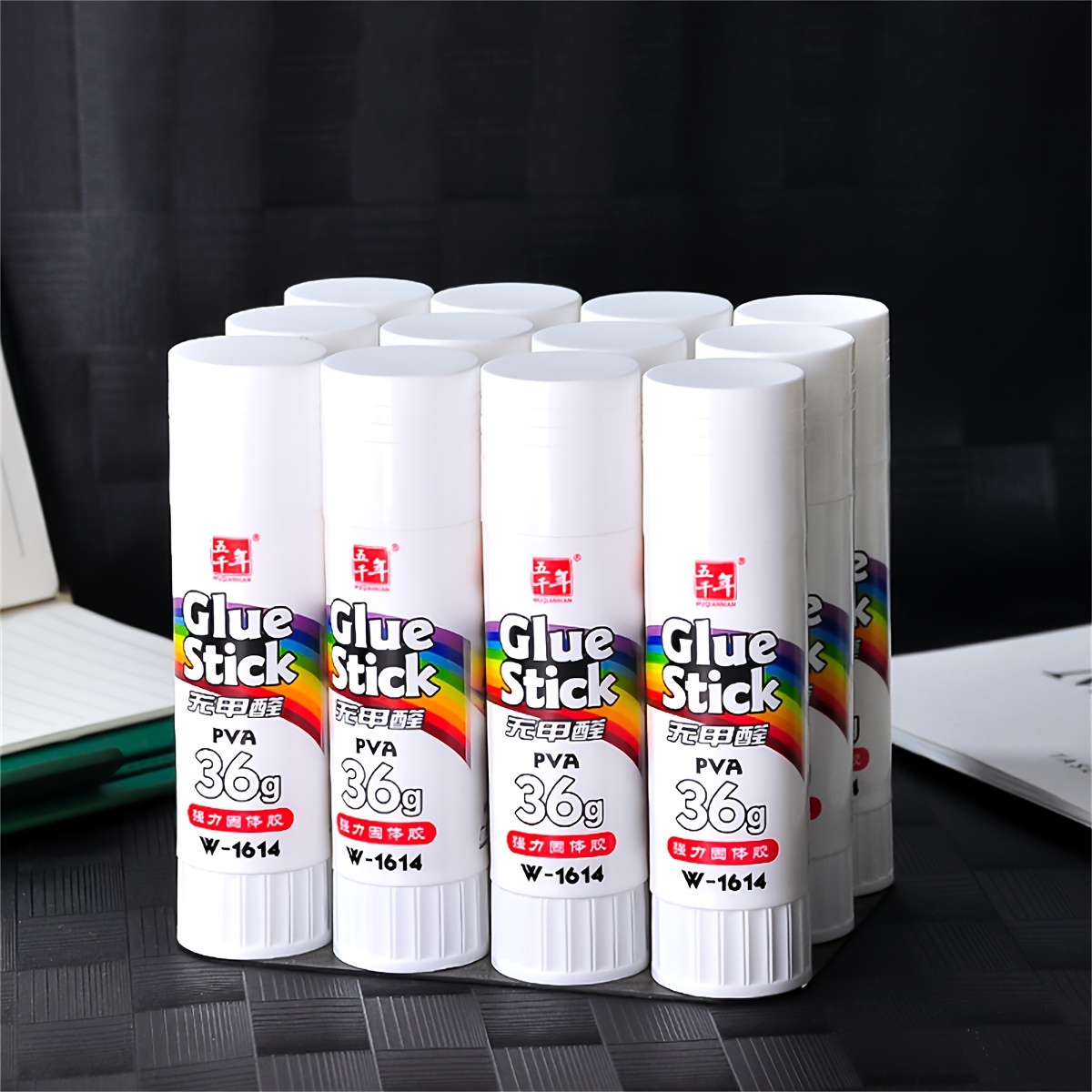 

8-pack High Viscosity Solid Glue Sticks, 9g/15g/21g/36g, & Odorless - Perfect For School Supplies, Crafts & Office Use, Non-toxic Adhesive By Wuqiannian