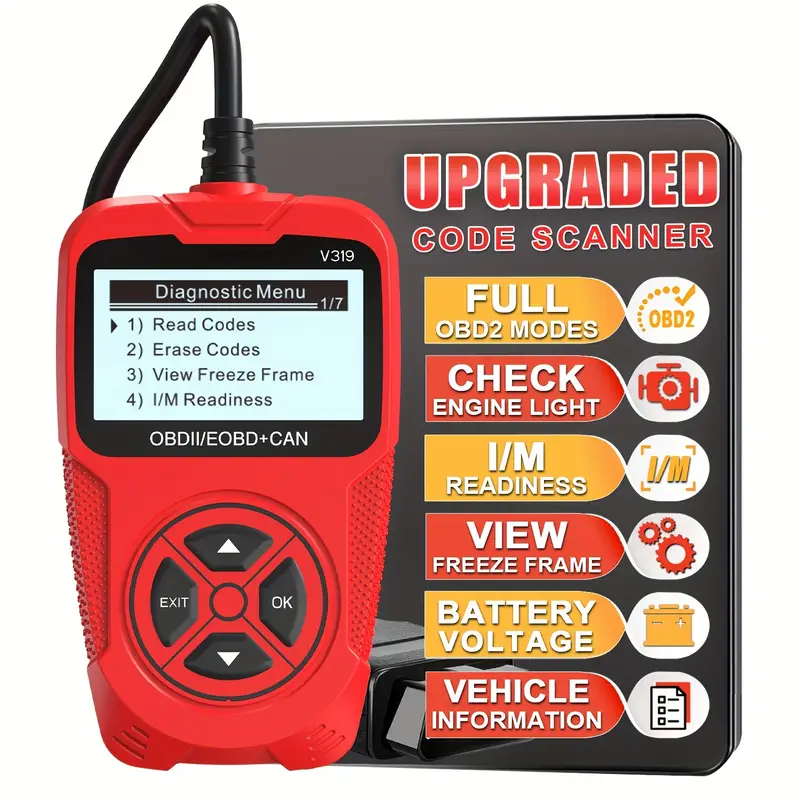 Obdii Reader Diagnostic Tool Obd2 Car Code Scanner Check Temu Oman Obdii reader diagnostic tool obd2 car code scanner check temu oman