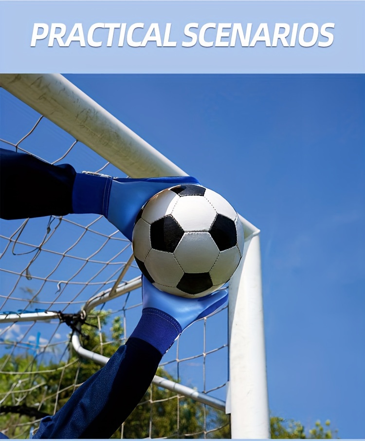 Without finger protection, Football goalkeeper gloves, colored style goalkeeper gloves, strong grip, non sliding football gloves
