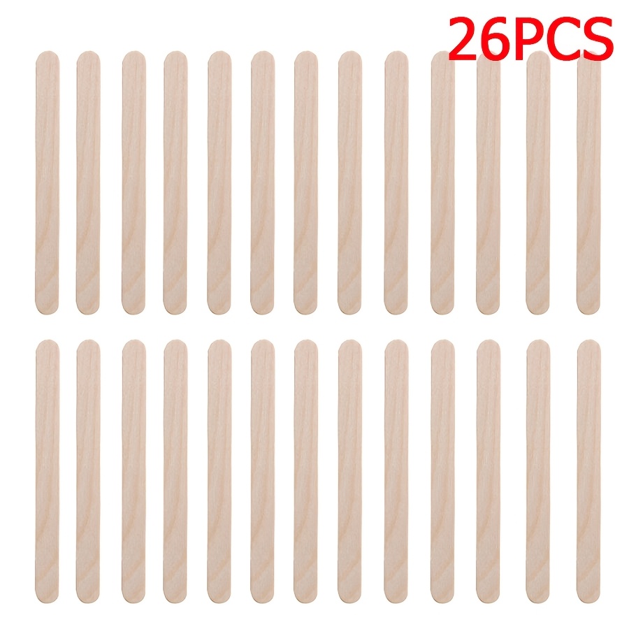 TEMU 11/26/53/102pcs Summer Exquisite Wooden And Sticks, Ice Cream Sticks, Essential Kitchen Items For Summer Families, Used For Diy Handmade ,