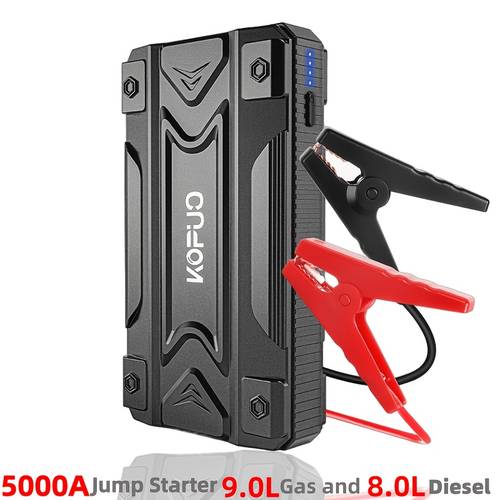 high jump starters advanced portable emergency car jump starter 5 0 4l battery booster jump starter 12v car battery charger with usb charging 3 led flashlight for vehicles trucks suvs car