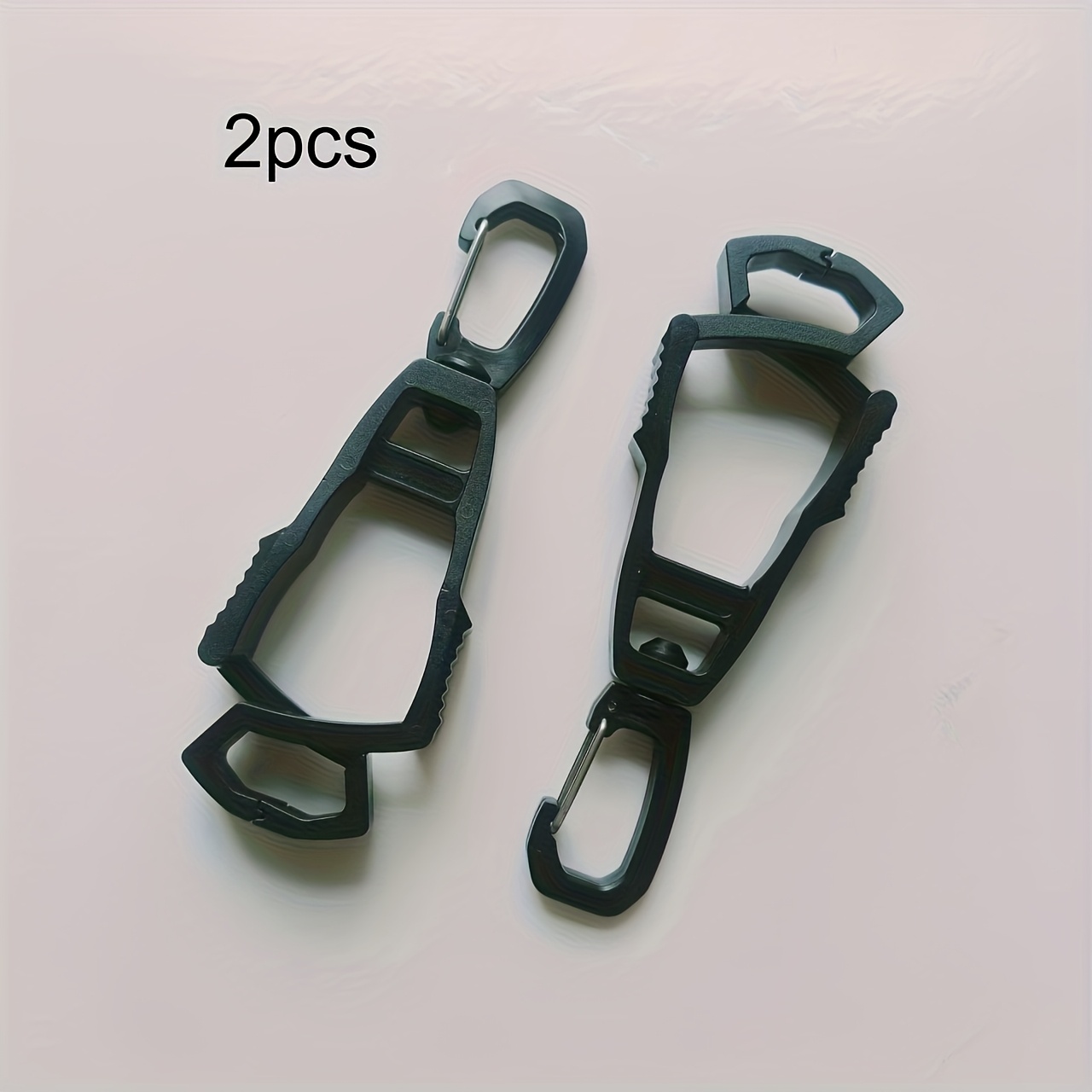 Image of [anti Loss Clip] 2pcs Multifunctional Anti Loss Glove Clip | Outdoor Backpack Accessories, Portable Labor Protection Clip, Hook Outdoor Clip