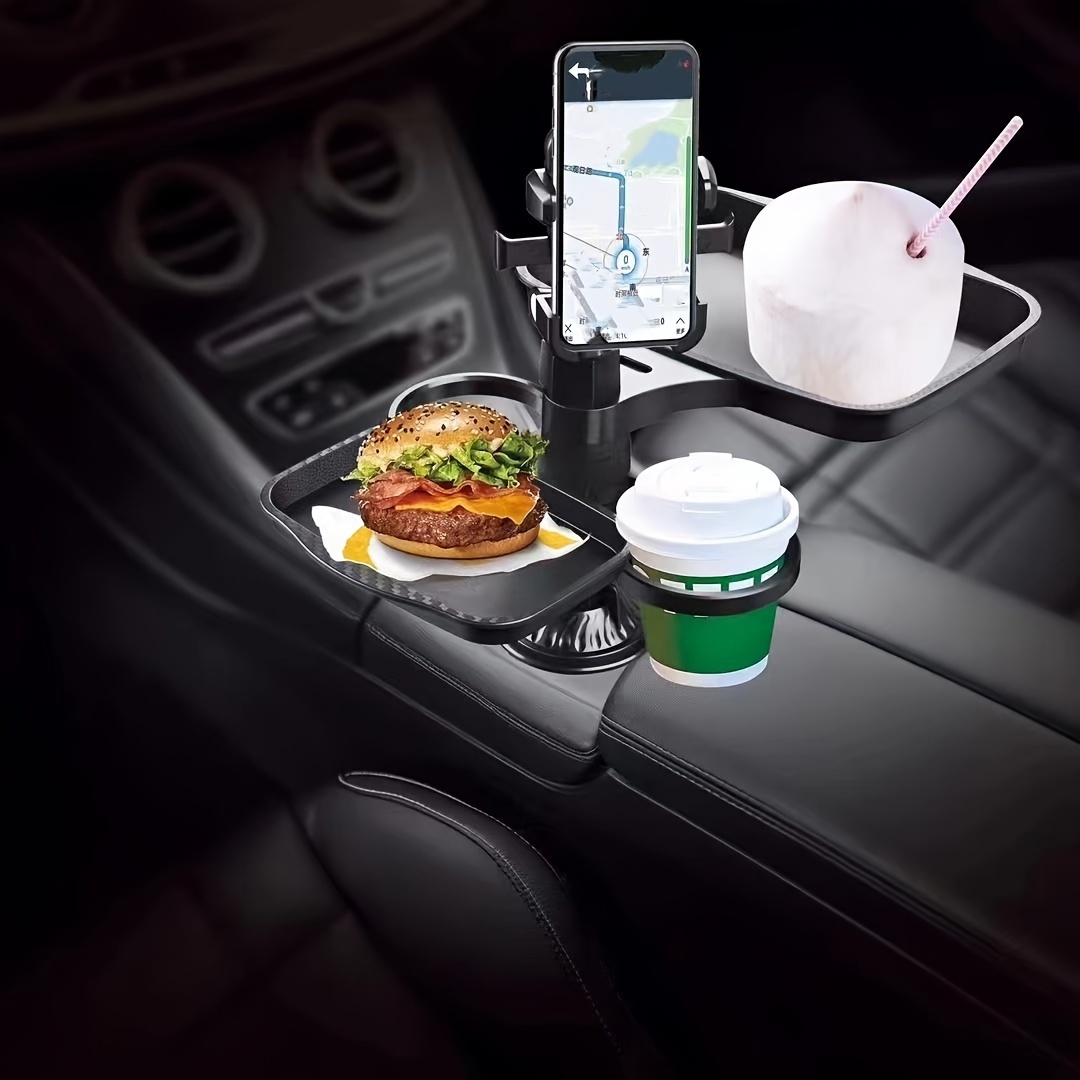 

1pc Rotatable Car Cup 360- , Abs Cup And Phone , , Accessories