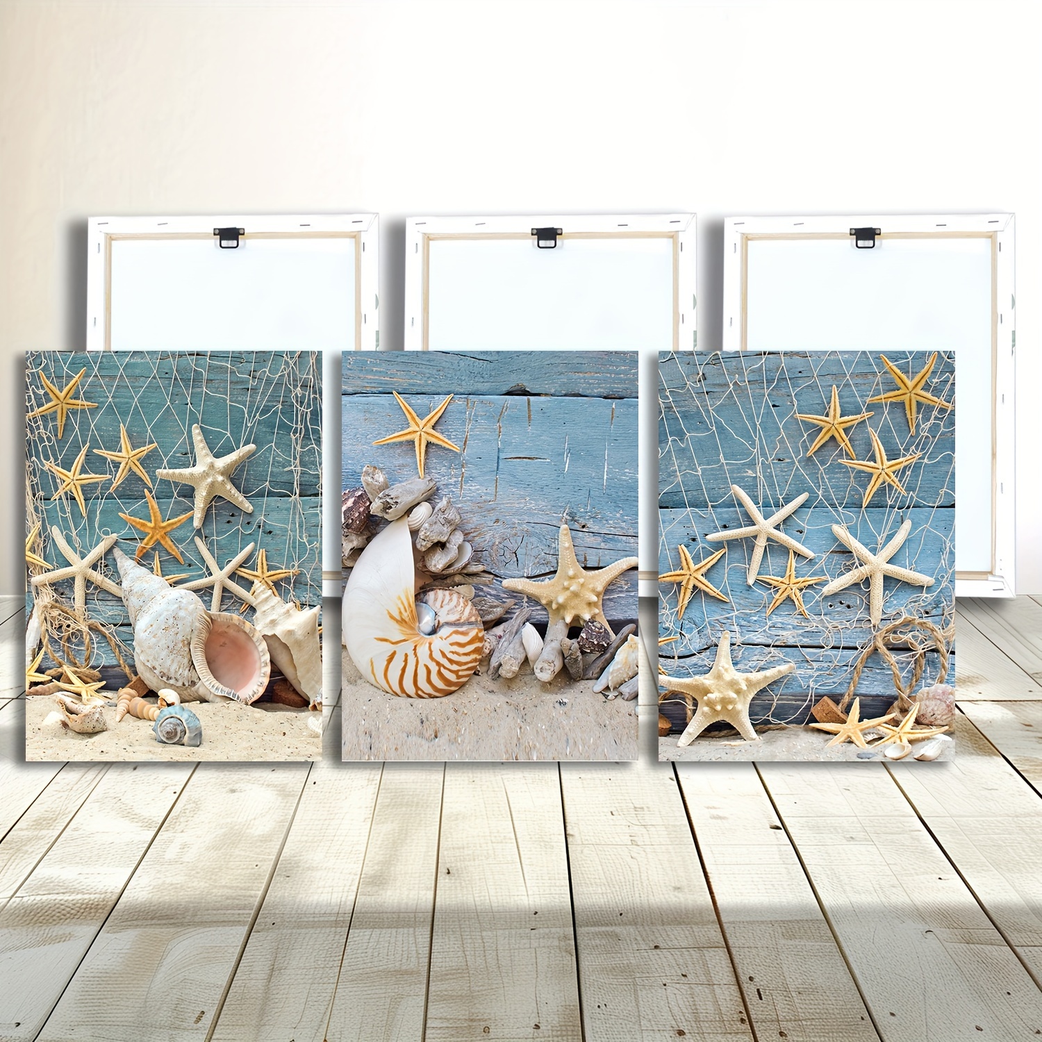 Canvas Poster Sea Shells Illustration Seaside Poster Shells - Temu