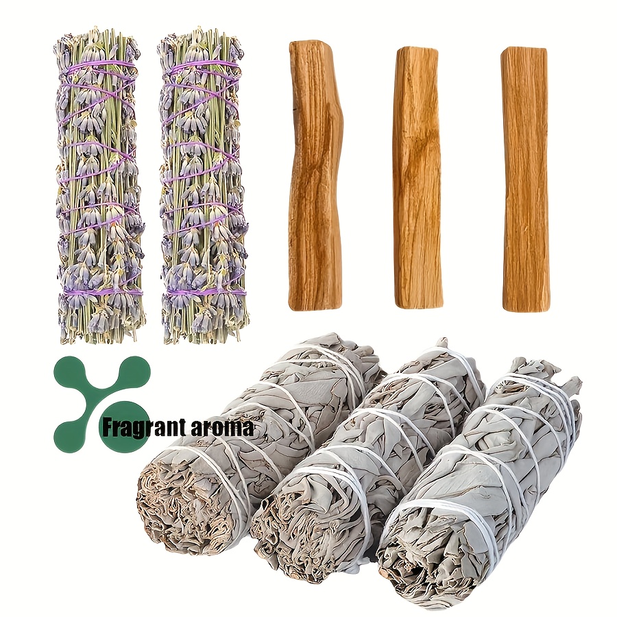 1 Set Of 3pcs Aromatherapy Sticks, 2pcs Lavender Sticks And 3pcs Peruvian Wood Combination Gift Box Set, Home Decoration, Party Decoration, For Cleaning House And Meditation, Gift Present