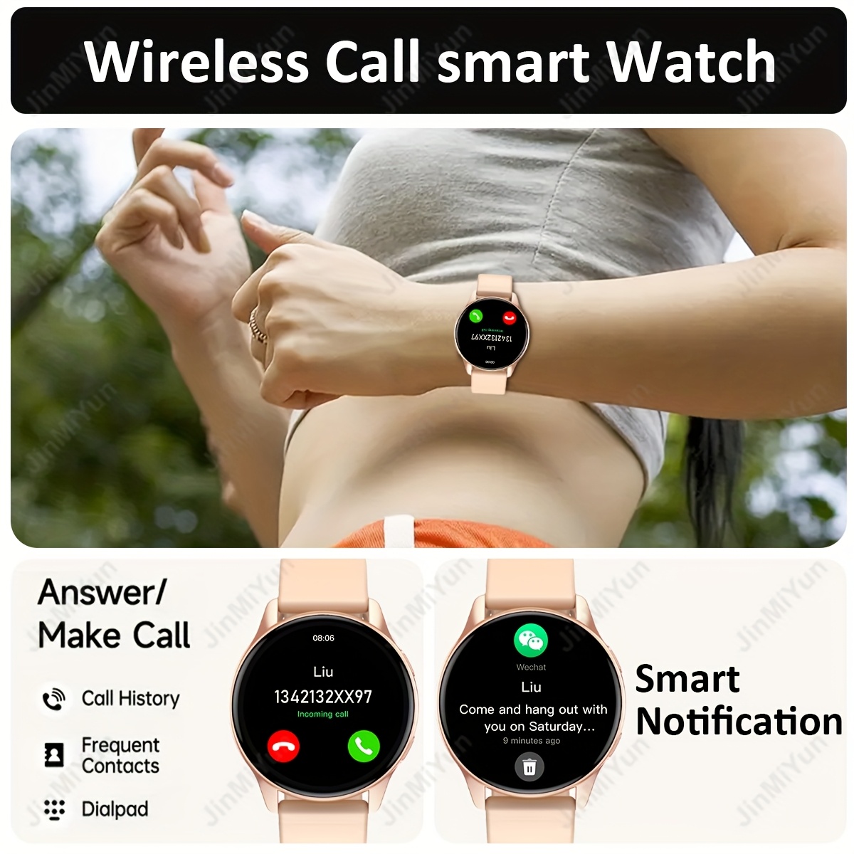 smartwatch pantalla táctil completa pulgadas correas Temu Chile