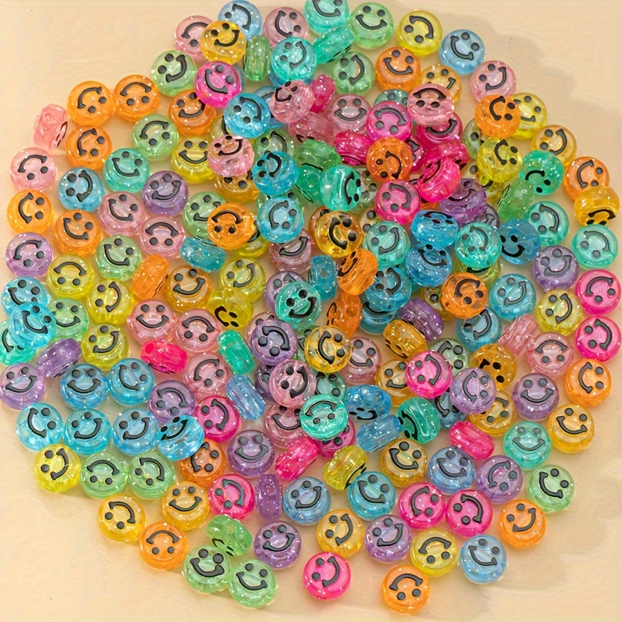 

100pcs Smile For Making, Assorted , Craft Supplies For Necklaces And