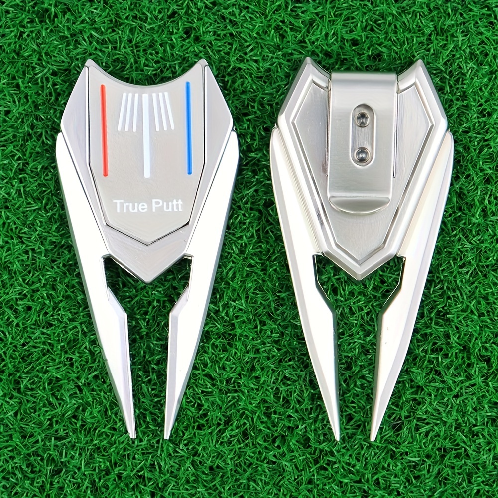 E-shop Metall Golf Reparatur Werkzeug, Golf Gras Gabel, Magnetischer Ballmarker