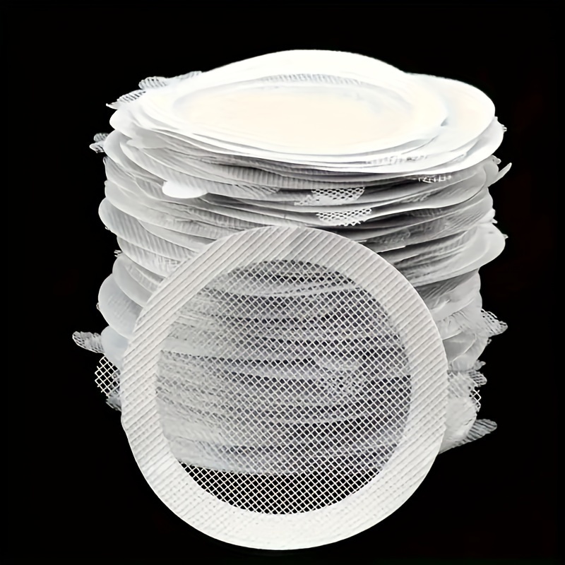 

20-pack Disposable Plastic Drain Strainer Mesh Sheets For Bathroom And Kitchen Sink, 4.33-inch, Anti-clogging Shower Hair