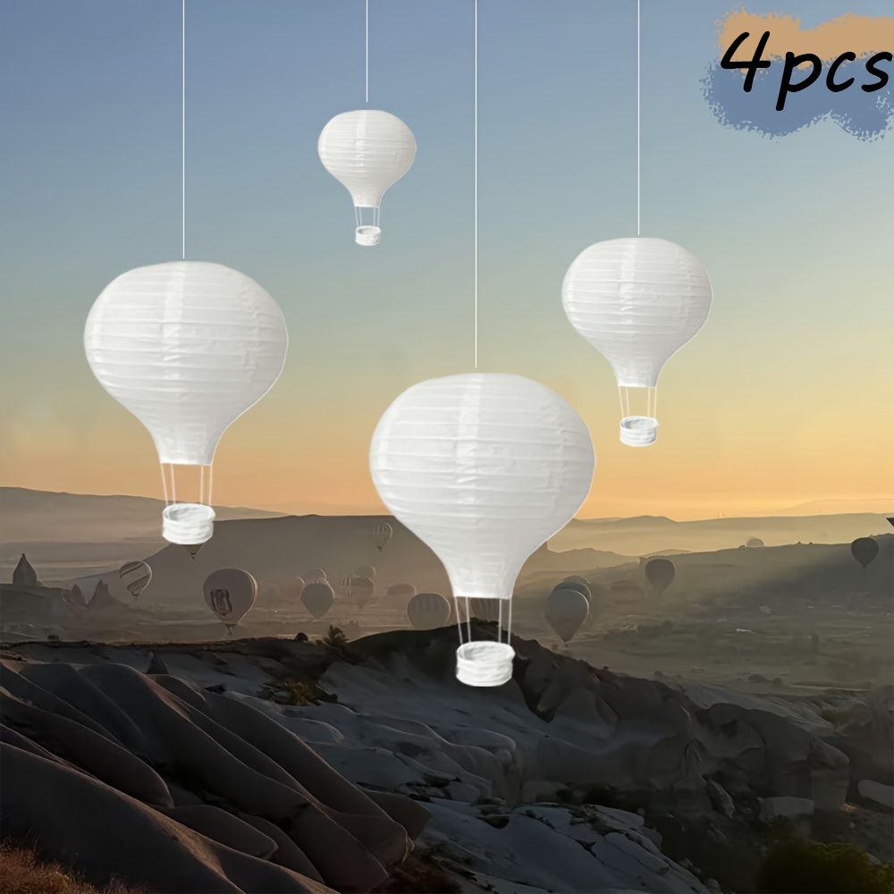 Image of 4/8/12pcs White Paper Lantern Set Reusable Party Decorations For Crafts, Weddings, Birthday Engagement Parties And Home Classroom Decor