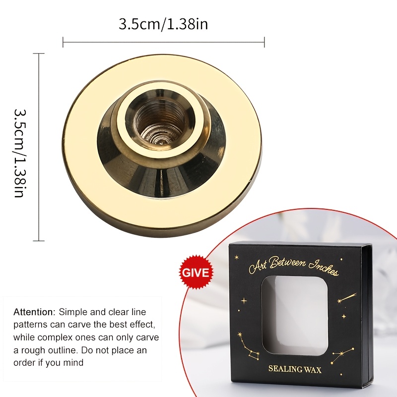 TEMU de cire personnalisé avec votre design - Logo et photo personnalisés, idéal pour les invitations de mariage et l' , cuivre durable, taille 3