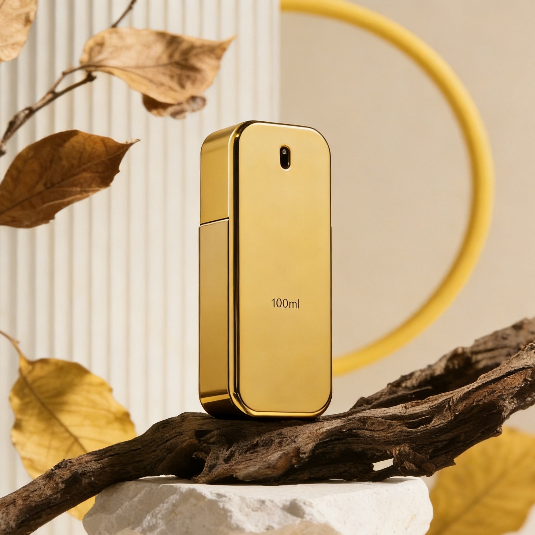 Image of 100ml/3.4fl.oz Luxurious Golden Perfume, Blending Citrus Freshness, Floral , And Notes For A Long-lasting Fragrance, Suitable For Dates, Daily Use, Weddings, And Special Occasions.