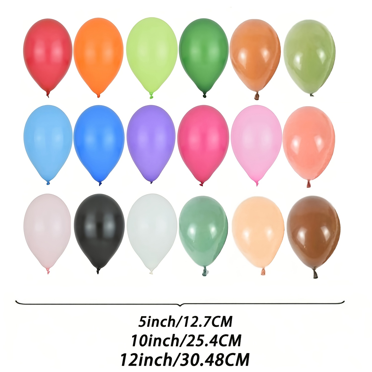 50/100pcs 5/10/12 Inch Round Helium Rainbow Latex Party Balloons For Birthday, Wedding, Christmas, Bridal Shower And Anniversary Party Decorations, Halloween Decorations