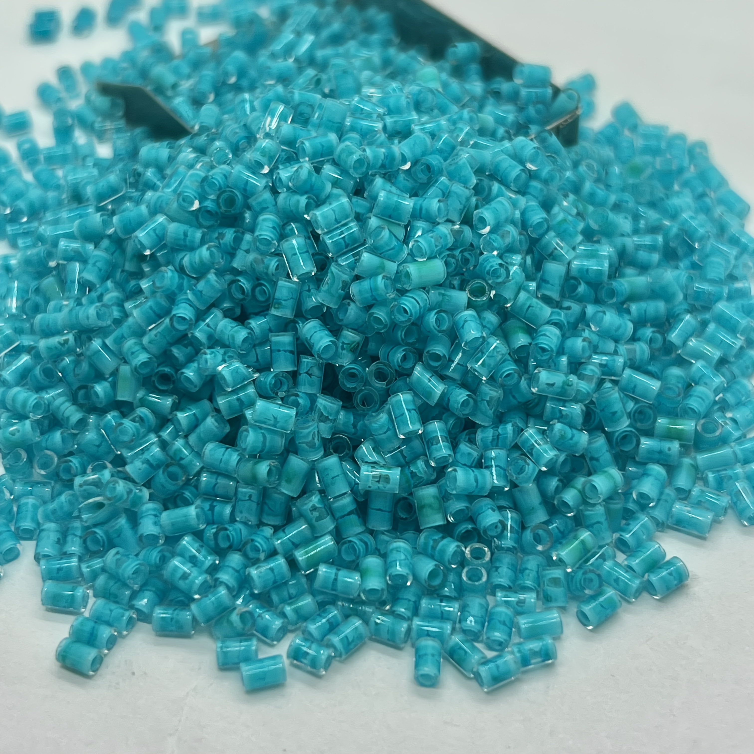 Colorful Bamboo-shaped Glass Bead Set, 320pcs for DIY Jewelry Making