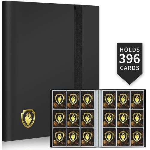 card pocket 396 pockets trading card binder premium album for standard cards side loading card collection folder for mtg tcg game cards sport cards