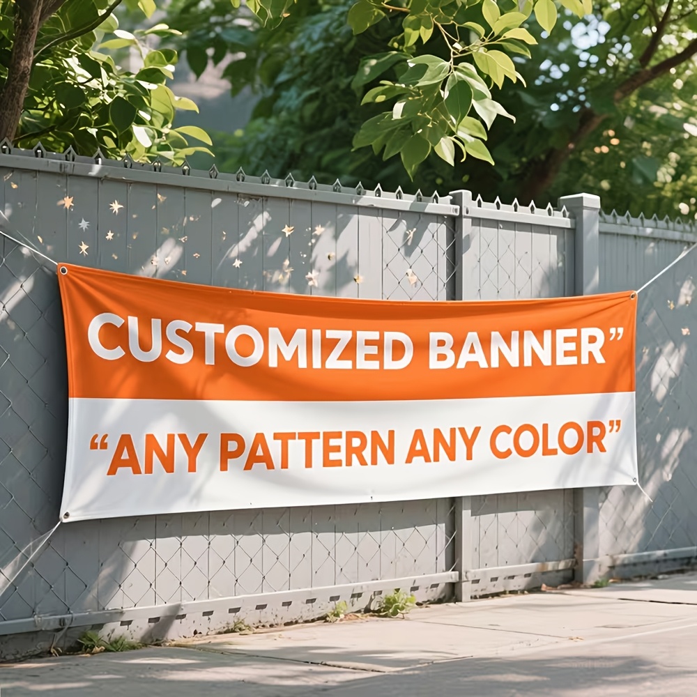 TEMU 1 stuk Gepersonaliseerde Tuinbanner - Gepersonaliseerde Tekst//Foto Buitendecoratie Geschikt voor Feesten, Evenementen, Tuinen & Wanddecoratie,