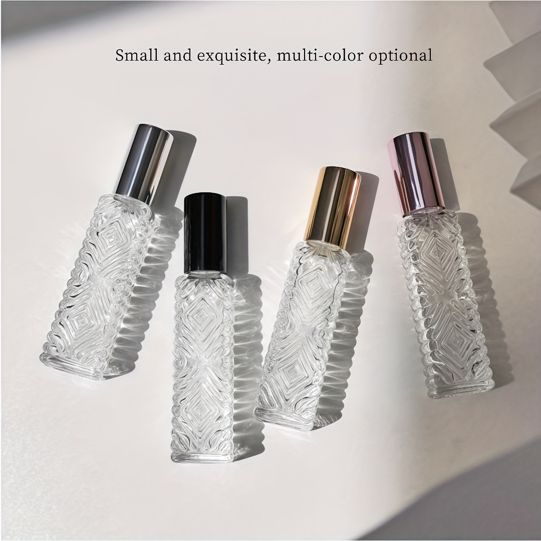 4pcs 12ml Portable Home Perfume Bottle Refillable Empty Bottle Home Air  Freshener Small Bottle Glass Perfume Atomizer Spray Bottle Mini Perfume