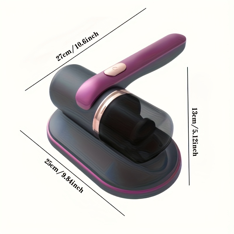 TEMU Portable Handheld Vacuum Cleaner Usb Charging Powerful Suction Features Usb Charging Ideal For Home, Bed, Sofa, Carpet, And Fabric Cleaning