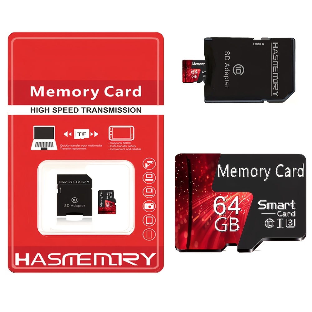 TEMU Scheda di memoria Hasmemory TF d' e , Scheda di Memoria Classe 10 U3 ad Velocit�, Disponibile nelle Opzioni da 128GB, 100GB, 64GB, 32GB, 16GB e
