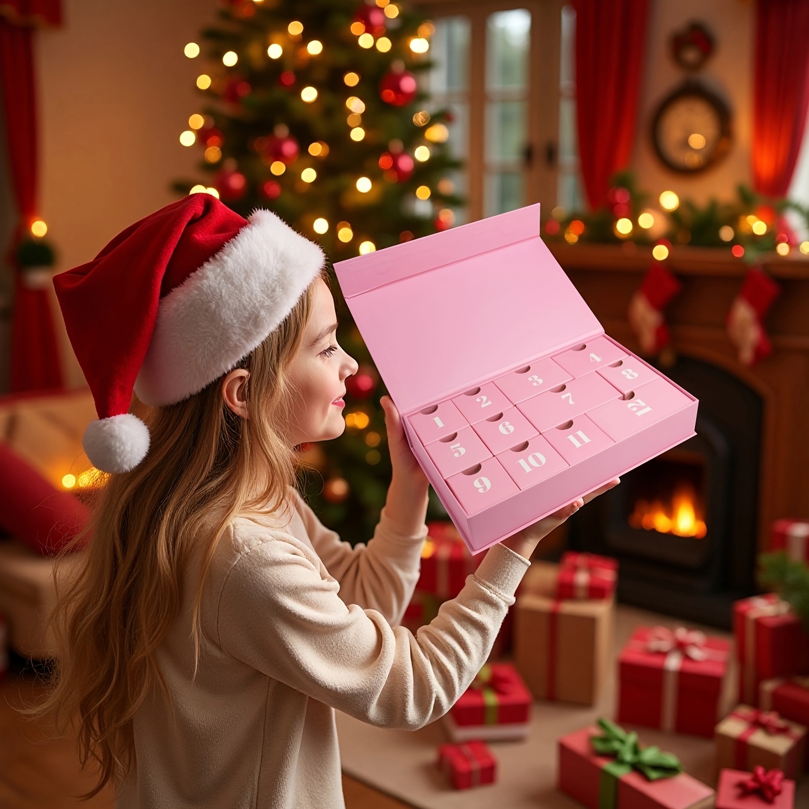 TEMU Gift For Her/him 12-day Christmas Countdown Advent Calendar - Reusable Collection, Handcrafted Paper Designed For Festive And Celebrations