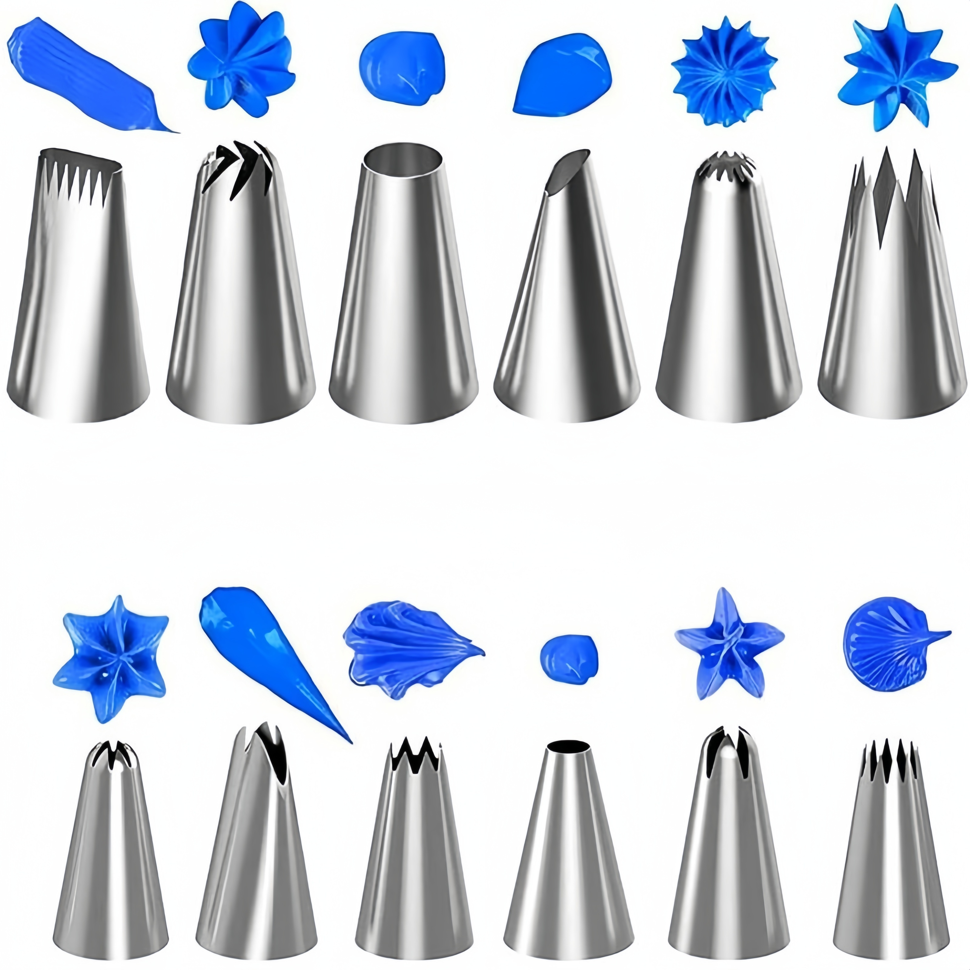Cake Decorating Kit Stainless Steel Icing Piping Tips Set Temu