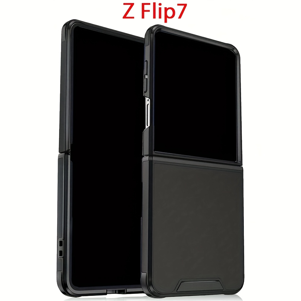 TEMU Phone Case - Luxury Magnetic Shockproof Armor Protection Case For For Galaxy Z Flip 6 5 4 5g Z Wireless Charge Back Cover