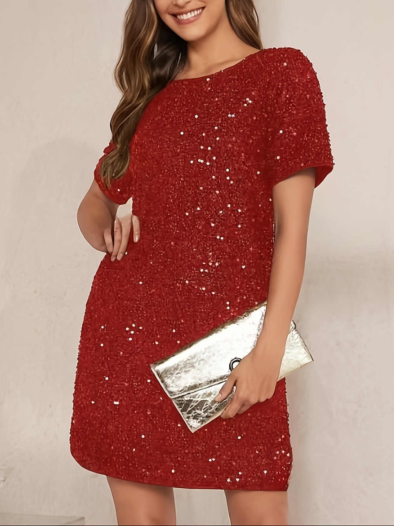 strapless open back dress Red Hawaiian Sunset Crisscross Tie Back Elastic Handmade Dress main image 1