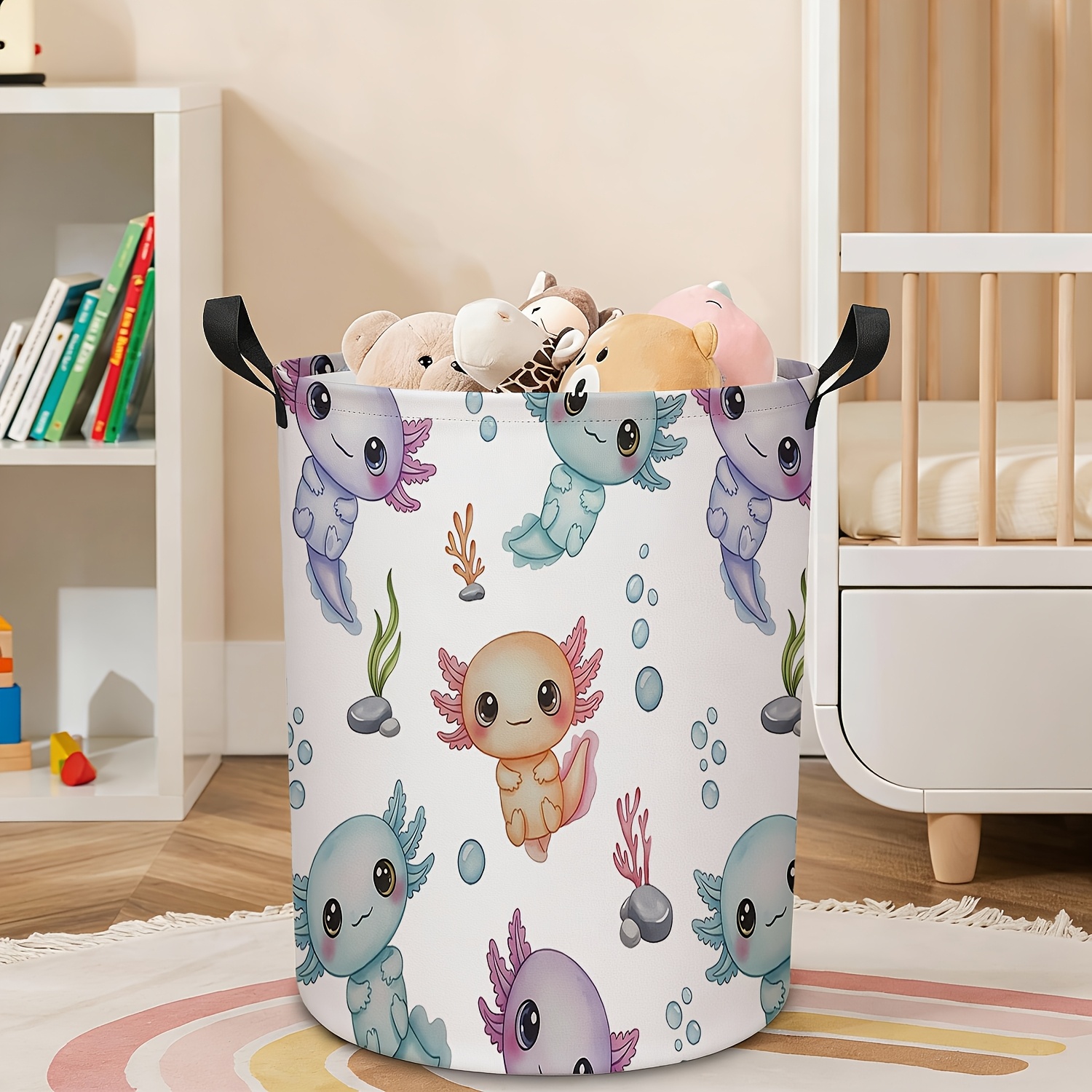 TEMU 1pc, A Collapsible Laundry Basket Featuring A Cute , Perfect For Organizing And Storing Items, Ideal As A Gift Or For Use In The Bedroom As A