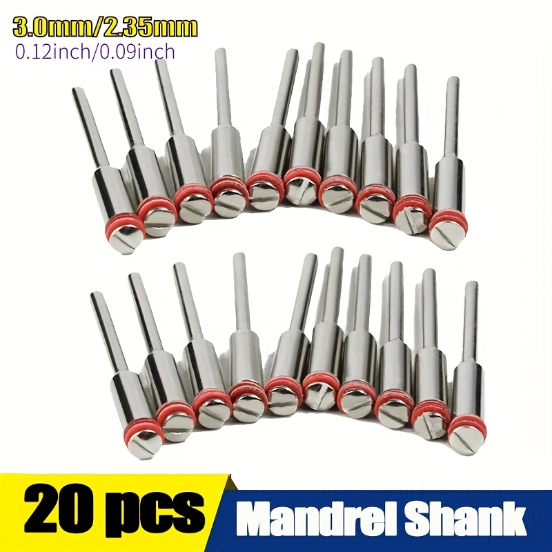 TEMU Set Of 20pcs, 2.35/3.0mm Handle/steel Screw Shank Cutter-off Holder For Rotary Tool Additions Disc