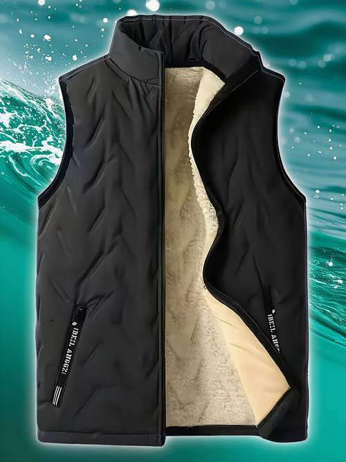 mens sleeveless vest inner lining warm and soft and comfortable suitable for autumn and and outdoor activities