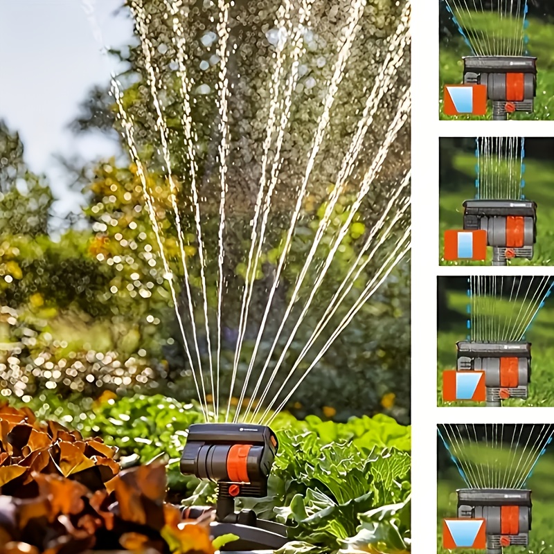 1pc garden sprinkler with 16 nozzles 180 rotatable adjustable head automatic irrigation system wide coverage area easy to set up no electricity required suitable for lawn and garden watering Product details 4