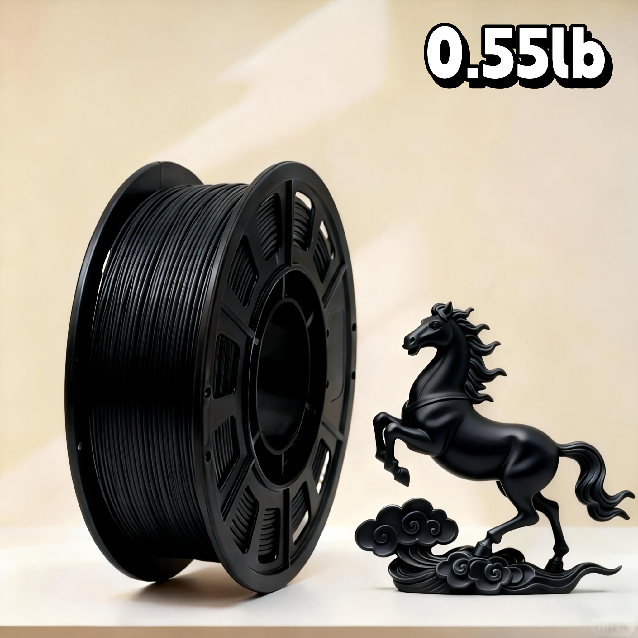 Pla 1.75mm, 3d Printer Filament, Each Roll 250g (0.55lb) With Change, 250g Spool, Low Rate And Ultra-precise +/- 0.02mm, Strong Toughness, Threads, Compatible With Most Fdm Printers