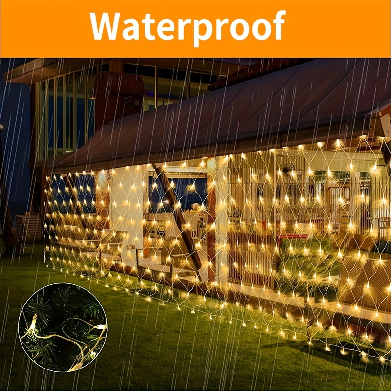 Led Solar Fishing Net Lights Outdoor Waterproof 8 Modes - Temu