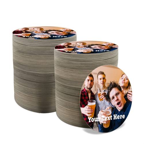 custom personalized round coasters custom beer mats birthday party decorations custom drink coasters wedding party favors photo party supplies bar accessories multi functional gift for her boyfriend dad girlfriend mom