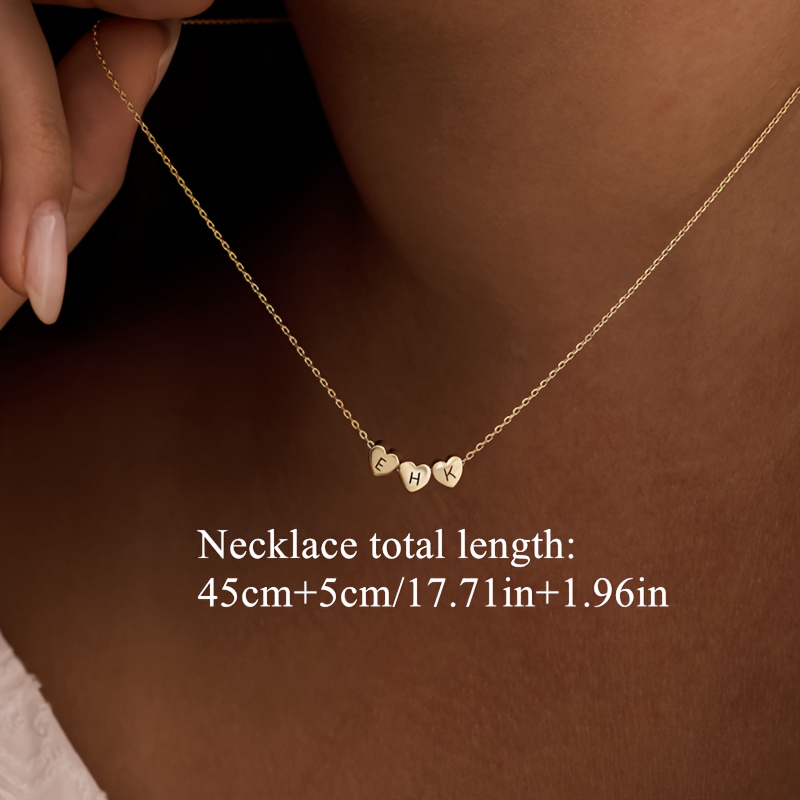 Custom Initial Heart Necklace — Meaningful Gift for Women