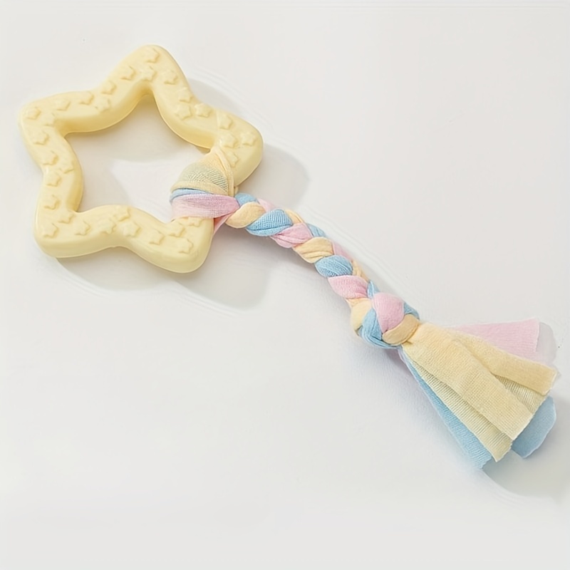Chew-resistant Tpr Dog Chew Toys For Teeth Cleaning - Colorful Cartoon Bone, Rope & Plush Ball Shapes For All Breed Sizes (small, Medium, Large Dogs), Dog Toys For Aggressive Chewers