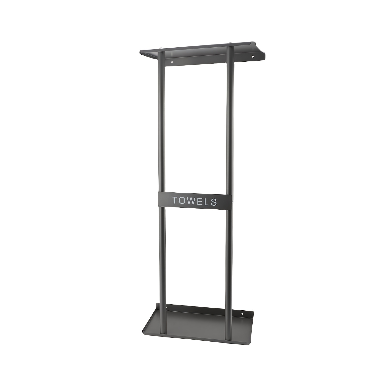Image of 30-inch Bathroom Towel Holder Wall Mounted With Storage Shelf, Heavy Duty Towel Rack Organizer Holds 6 Large Bath Towels, Towel Racks