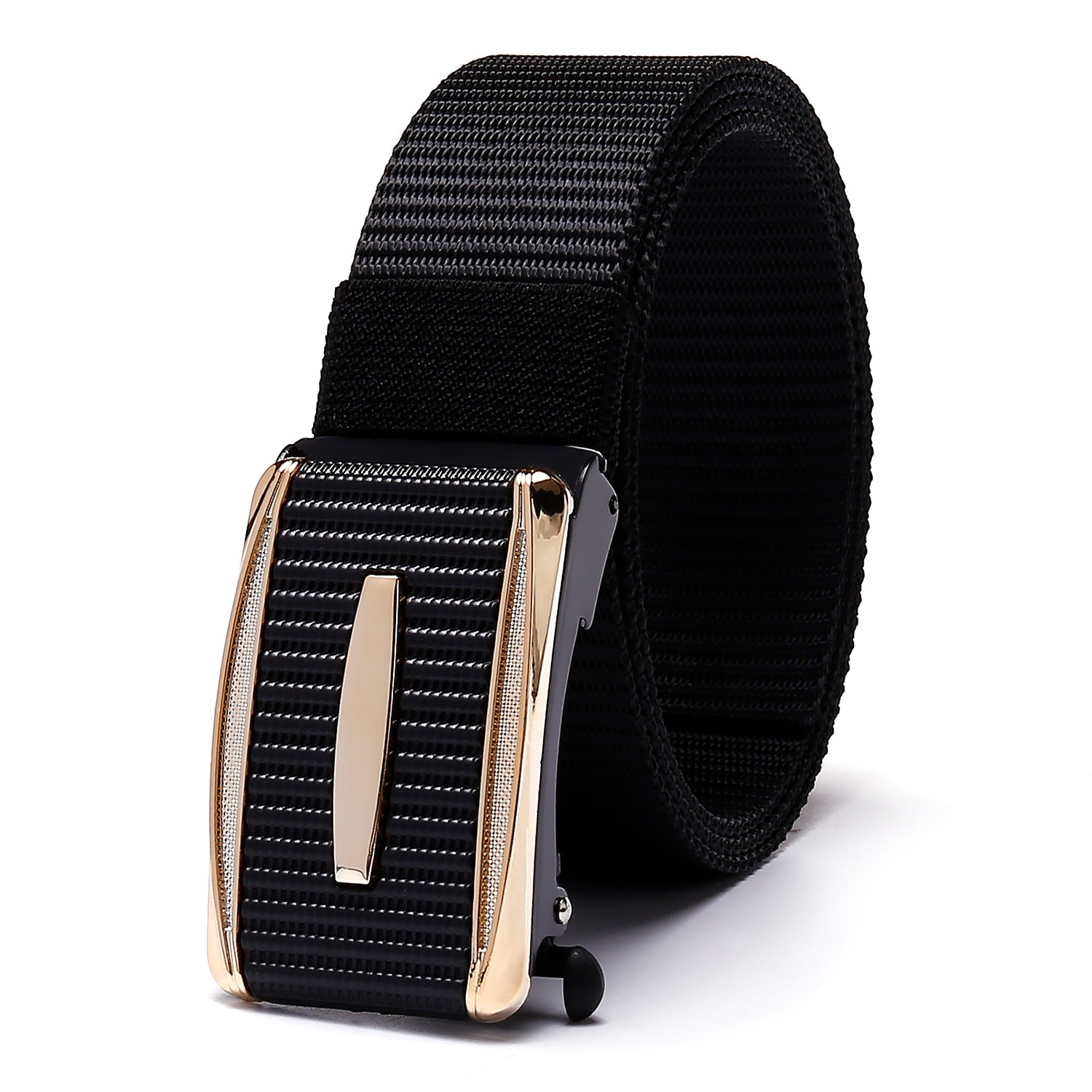 E-shop Gürtel, Herren Automatik Schnalle, Verstellbarer Nylon Elastischer Stoffgürtel, Multifunktionaler Outdoor Camping Gürtel, Hosen Gürtel, Herren