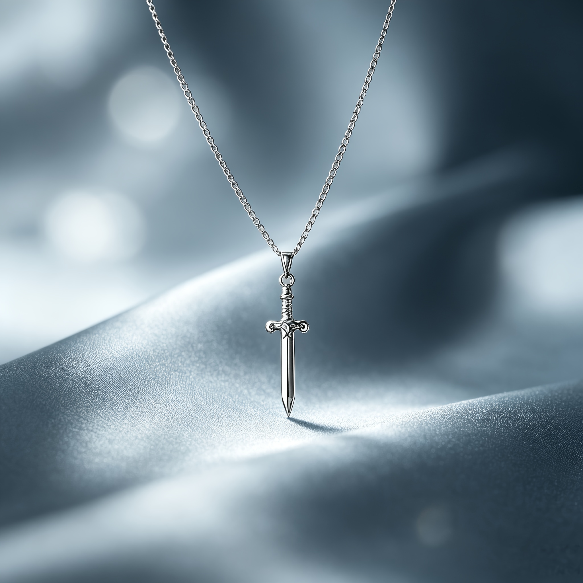 TEMU Vintage Sword Pendant Necklace, Unisex, Non-fading And Niche Design. Short Sword Clavicle Chain, Sword Necklace