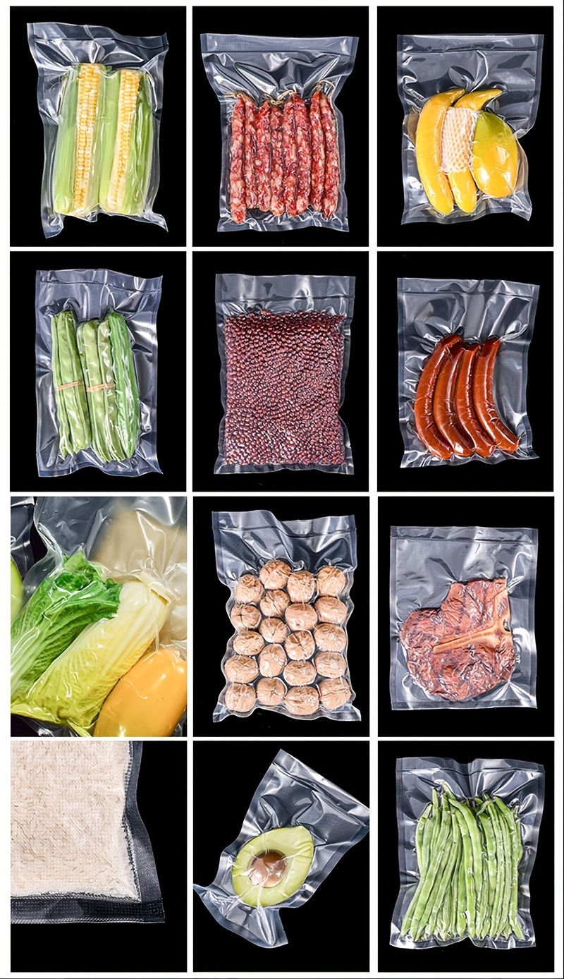   food vacuum bags sealer 5 sizes kitchen storage bags freshness preservation no power required vacuum   bags for home kitchen use details 5