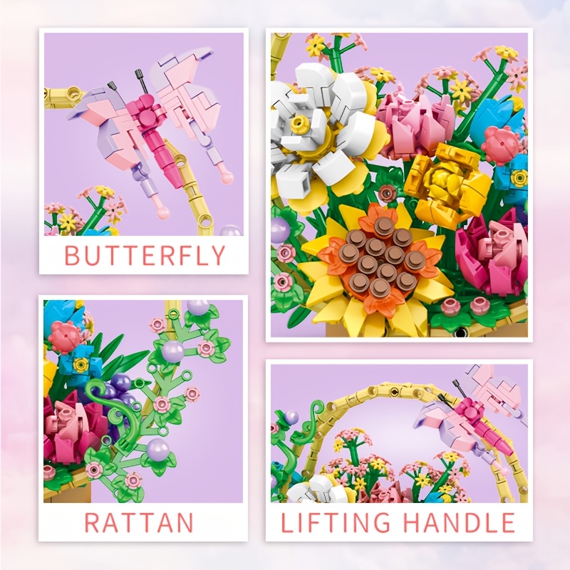 WOMA Flower Basket Building Blocks Set