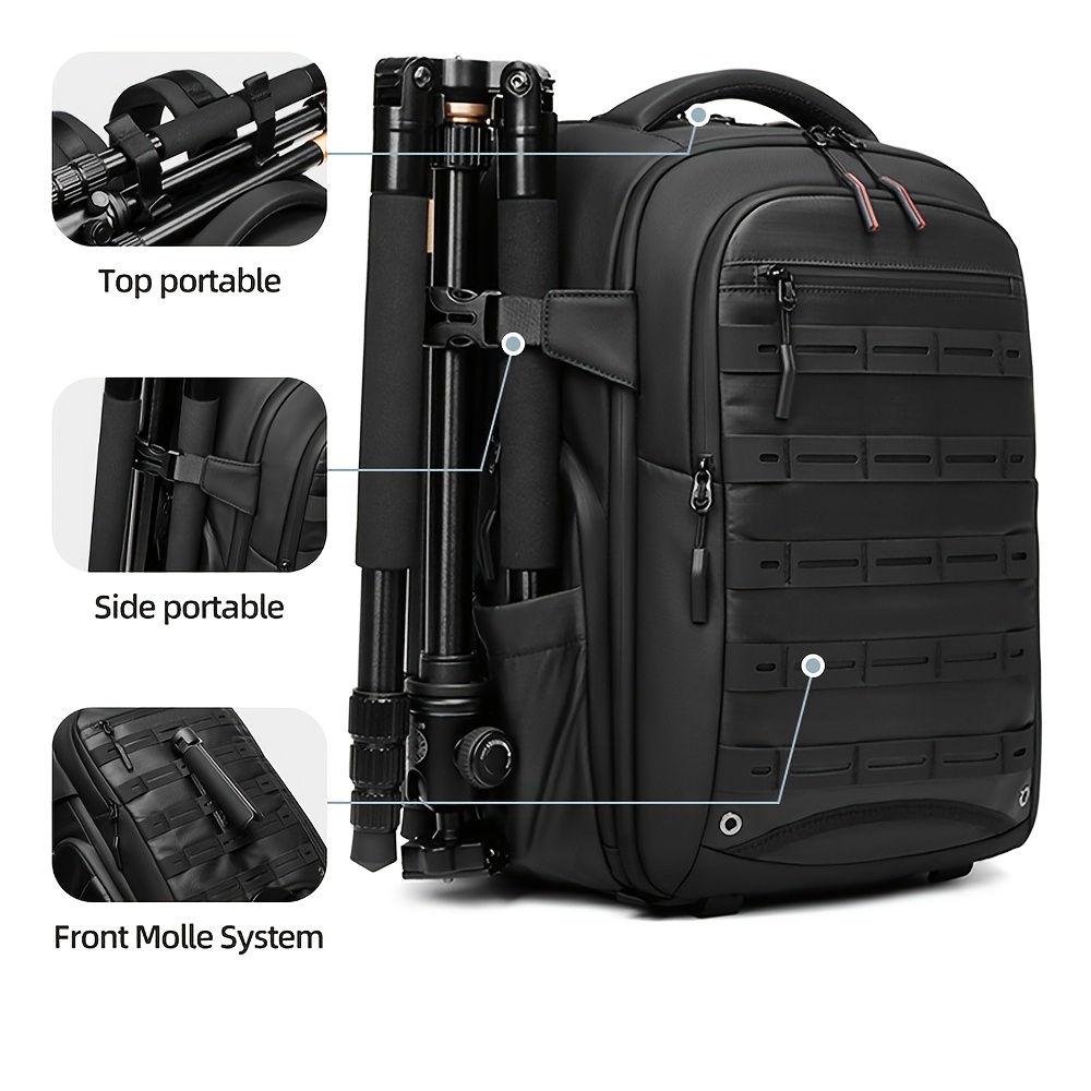 best large camera backpack for 17 laptop BAGSMART Bag DSLR, Waterproof Camera Backpacks for Photographers, Camera Case with Compartment-15.6