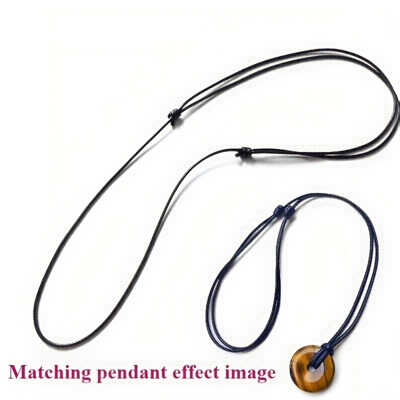 10pcs High-quality Wax Rope Necklaces, Adjustable Length