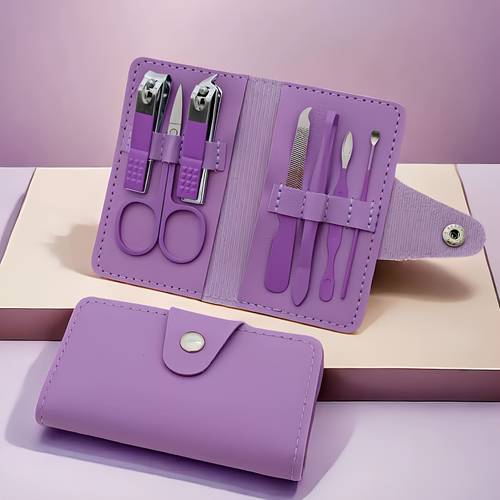 7pcs manicure set portable nail clipper set
