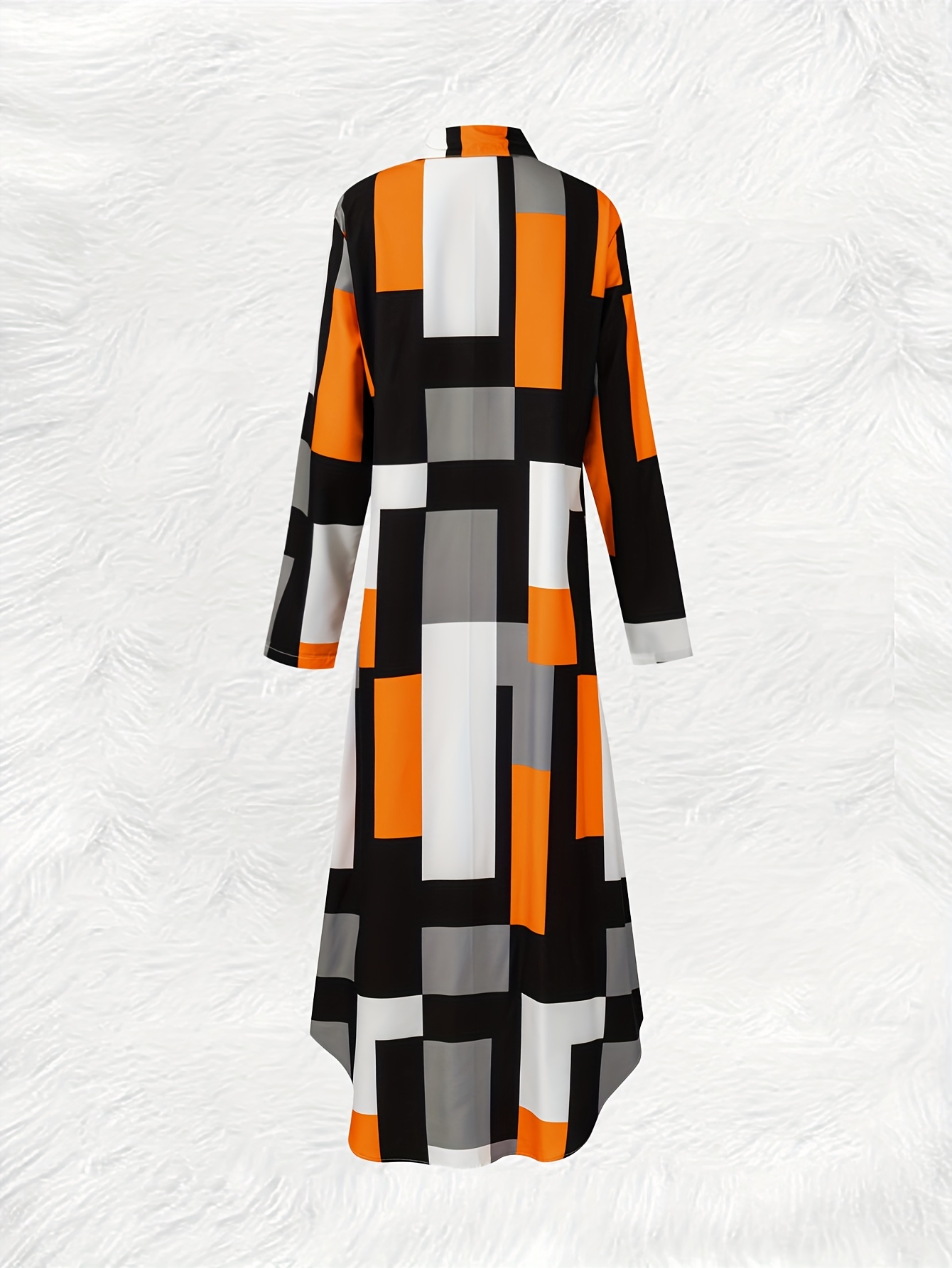 spring autumn geometric orange gray white black - Temu Mauritius