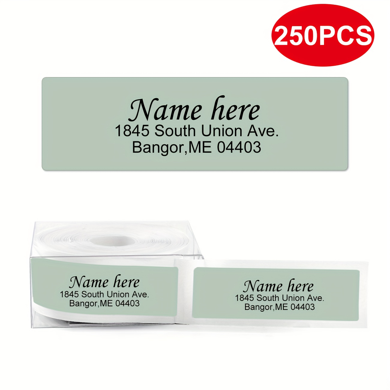 TEMU Custom Address Labels Personalized For Return Addresses - 2.5 Inches X 0.75 Inches - Custom Name Stickers On Adhesive Roll (one Roll Of 60/250
