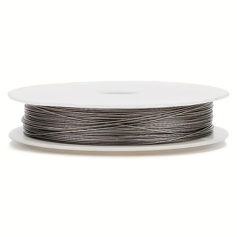 TEMU 2 Rotoli di Filo da 0,5/0,6/0,7/0,8mm Multifilo in Acciaio Inossidabile per Creazione di Gioielli Fai da Te, Filo in Acciaio per Infilare