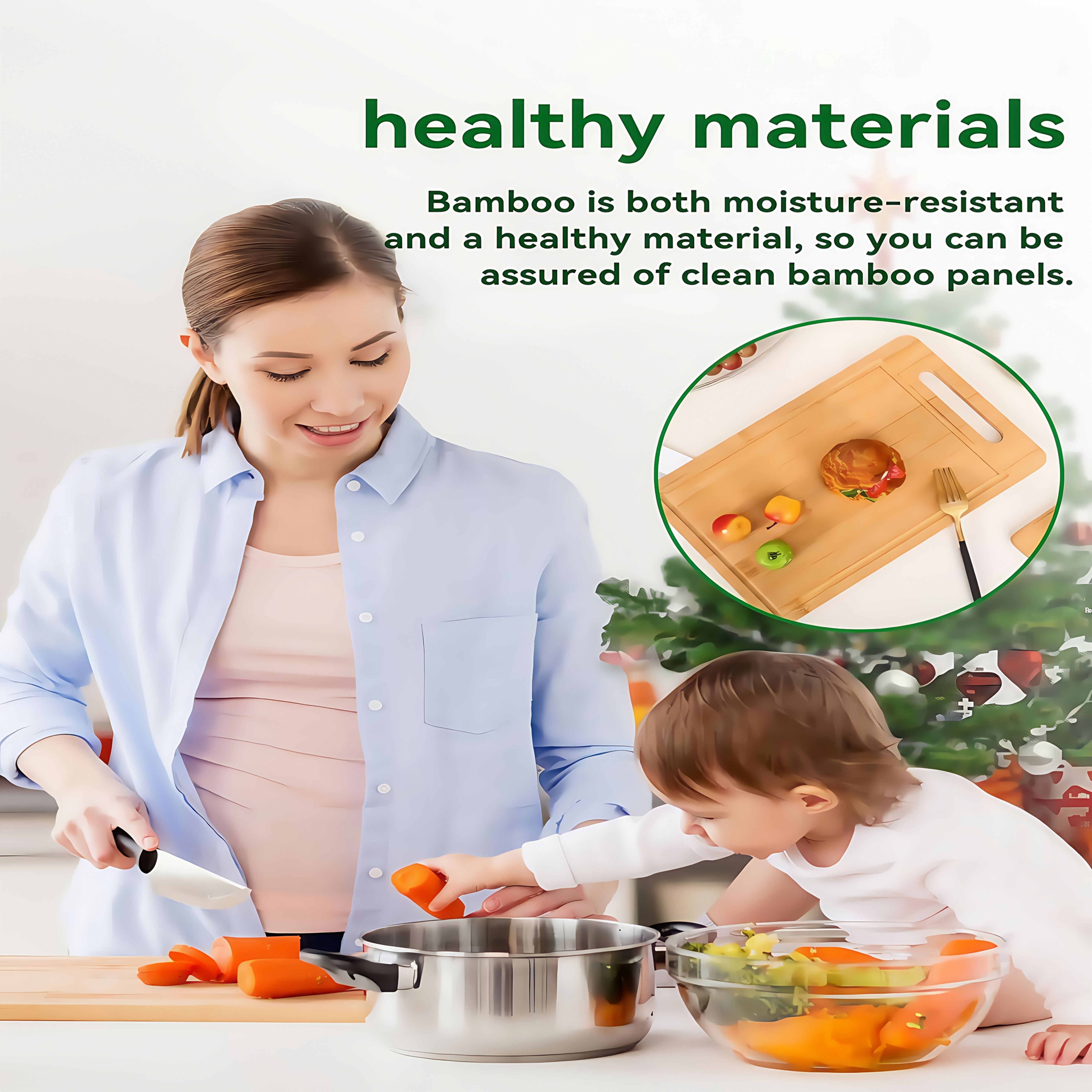 3/1pc Extra Large Kitchen Bamboo Cutting Board Set, Heavy Duty Cutting Board With Juice Grooves, Bamboo Cutting Board Set For Meat, Vegetables, Fruits. Gift For Mother'S Day. Father'S Day. Father Gift. Family And Friends. Essential Kitchen Tools.